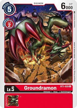 Groundramon (BT1-020) [Release Special Booster] - Deck Out Gaming