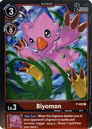 Biyomon - P-002 (P-002) [Digimon Promotion Cards] Foil - Deck Out Gaming