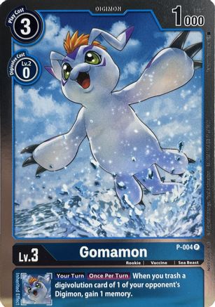 Gomamon - P-004 (P-004) [Digimon Promotion Cards] Foil - Deck Out Gaming