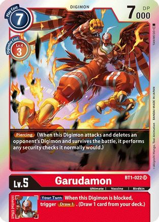 Garudamon - BT1-022 (BT1-022) [Release Special Booster] Foil - Deck Out Gaming