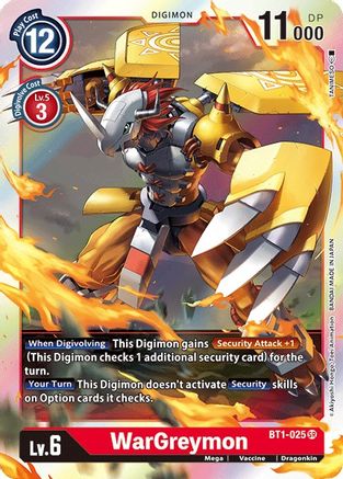 WarGreymon (BT1-025) [Release Special Booster] Foil - Deck Out Gaming