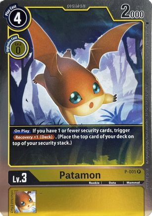 Patamon - P-005 (P-005) [Digimon Promotion Cards] Foil - Deck Out Gaming