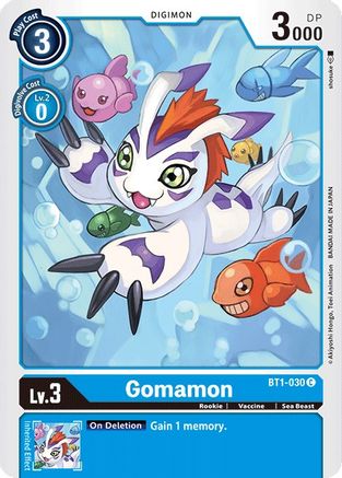 Gomamon - BT1-030 (BT1-030) [Release Special Booster] - Deck Out Gaming