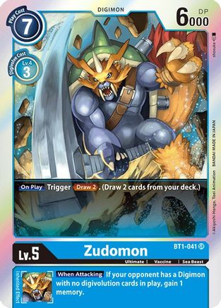 Zudomon - BT1-041 (BT1-041) [Release Special Booster] Foil - Deck Out Gaming