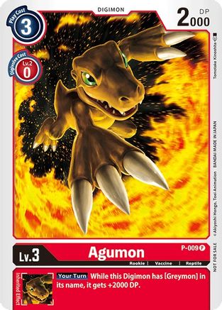 Agumon - P-009 (P-009) [Digimon Promotion Cards] Foil - Deck Out Gaming