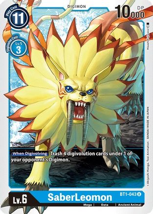 SaberLeomon (BT1-043) [Release Special Booster] - Deck Out Gaming