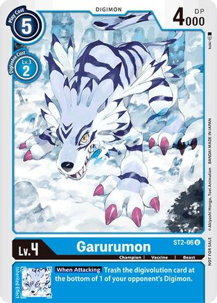 Garurumon - ST2-06 (Tamer Party Promo) (ST2-06) [Starter Deck 02: Cocytus Blue] - Deck Out Gaming