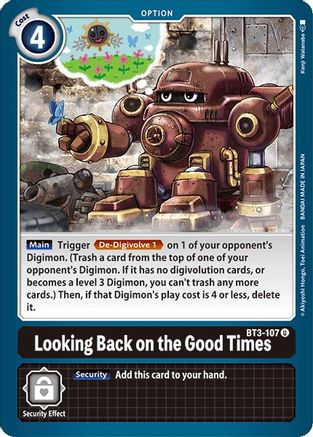 Looking Back on the Good Times (BT3-107) [Release Special Booster] - Deck Out Gaming