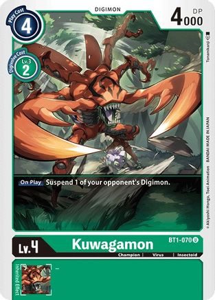 Kuwagamon (BT1-070) [Release Special Booster] - Deck Out Gaming