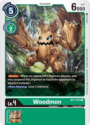 Woodmon (BT1-072) [Release Special Booster] - Deck Out Gaming