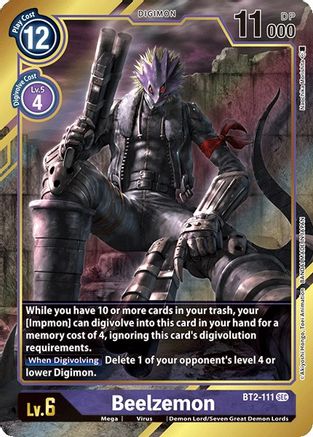 Beelzemon (Alternate Art) (BT2-111) [Release Special Booster] Foil - Deck Out Gaming