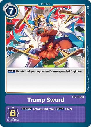 Trump Sword (BT2-110) [Release Special Booster] - Deck Out Gaming