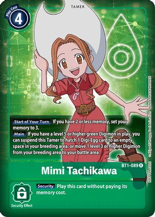 Mimi Tachikawa (Box Topper) (BT1-089) [Release Special Booster] Foil - Deck Out Gaming