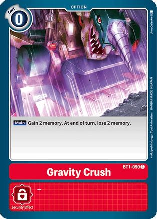 Gravity Crush (BT1-090) [Release Special Booster] - Deck Out Gaming