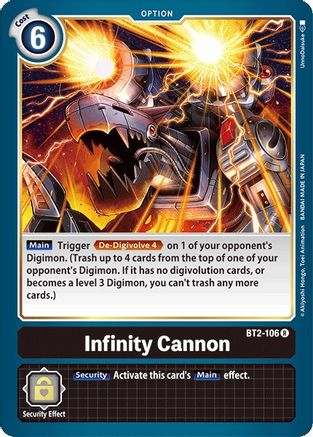 Infinity Cannon (BT2-106) [Release Special Booster] - Deck Out Gaming