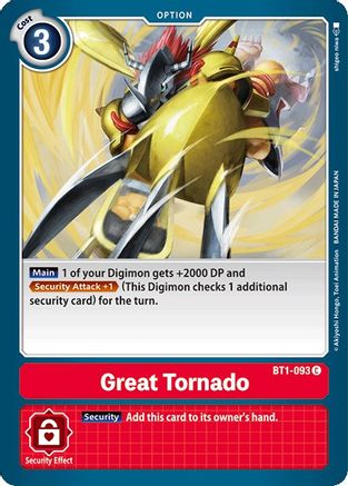 Great Tornado (BT1-093) [Release Special Booster] - Deck Out Gaming