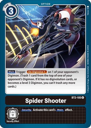 Spider Shooter (BT2-105) [Release Special Booster] - Deck Out Gaming