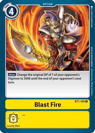 Blast Fire (BT1-105) [Release Special Booster] - Deck Out Gaming