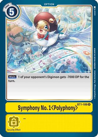 Symphony No. 1 (Polyphony) (BT1-106) [Release Special Booster] - Deck Out Gaming