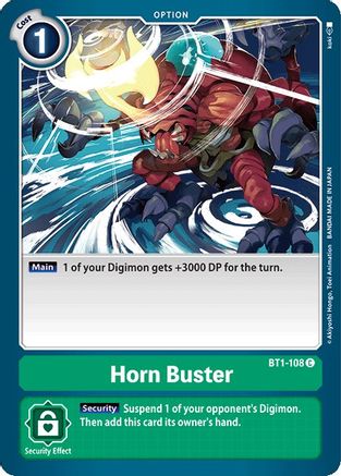 Horn Buster (BT1-108) [Release Special Booster] - Deck Out Gaming