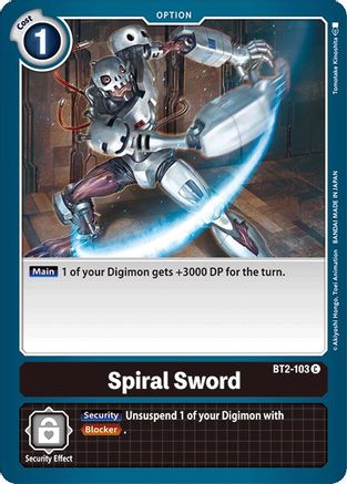 Spiral Sword (BT2-103) [Release Special Booster] - Deck Out Gaming