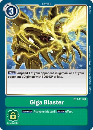 Giga Blaster (BT1-111) [Release Special Booster] - Deck Out Gaming