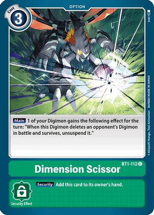 Dimension Scissor (BT1-112) [Release Special Booster] - Deck Out Gaming