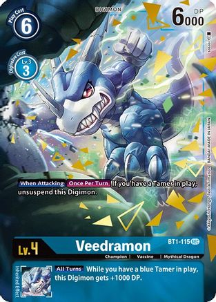 Veedramon (Secret Rare) (Alternate Art) (BT1-115) [Release Special Booster] Foil - Deck Out Gaming