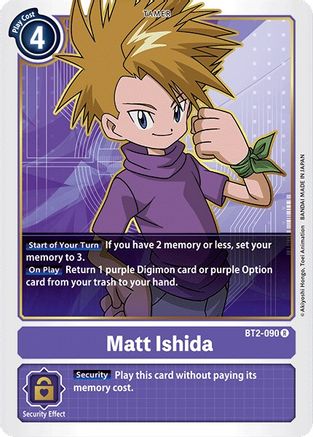 Matt Ishida - BT2-090 (BT2-090) [Release Special Booster] - Deck Out Gaming