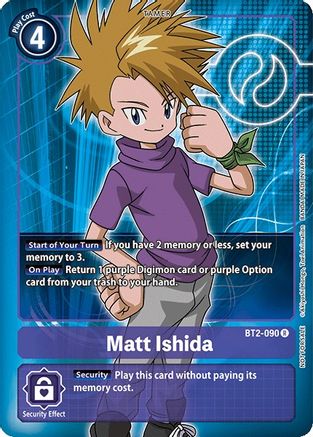 Matt Ishida - BT2-090 (Box Topper) (BT2-090) [Release Special Booster] Foil - Deck Out Gaming