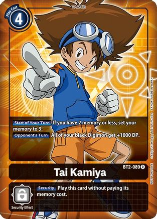 Tai Kamiya - BT2-089 (Box Topper) (BT2-089) [Release Special Booster] - Deck Out Gaming