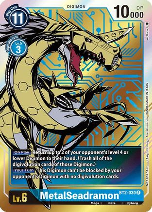 MetalSeadramon - BT2-030 (Dash Pack Ver. 1.0) (BT2-030) [Release Special Booster] Foil - Deck Out Gaming