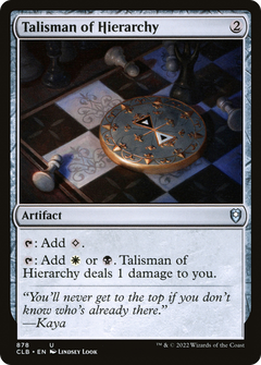 Talisman of Hierarchy (878) [Commander Legends: Battle for Baldur's Gate] - Deck Out Gaming
