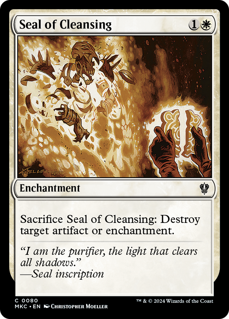 Seal of Cleansing (80) [Murders at Karlov Manor Commander] - Deck Out Gaming