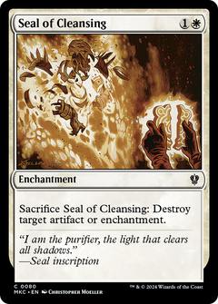 Seal of Cleansing (80) [Murders at Karlov Manor Commander] - Deck Out Gaming