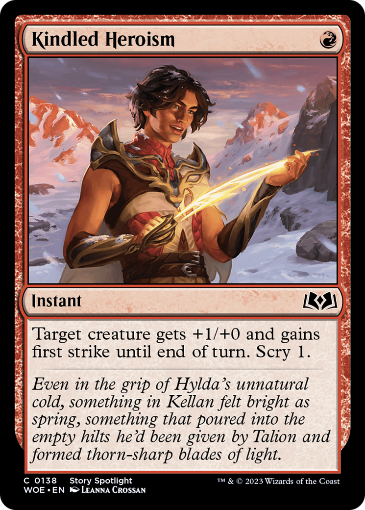Kindled Heroism (138) [Wilds of Eldraine] foil - Deck Out Gaming