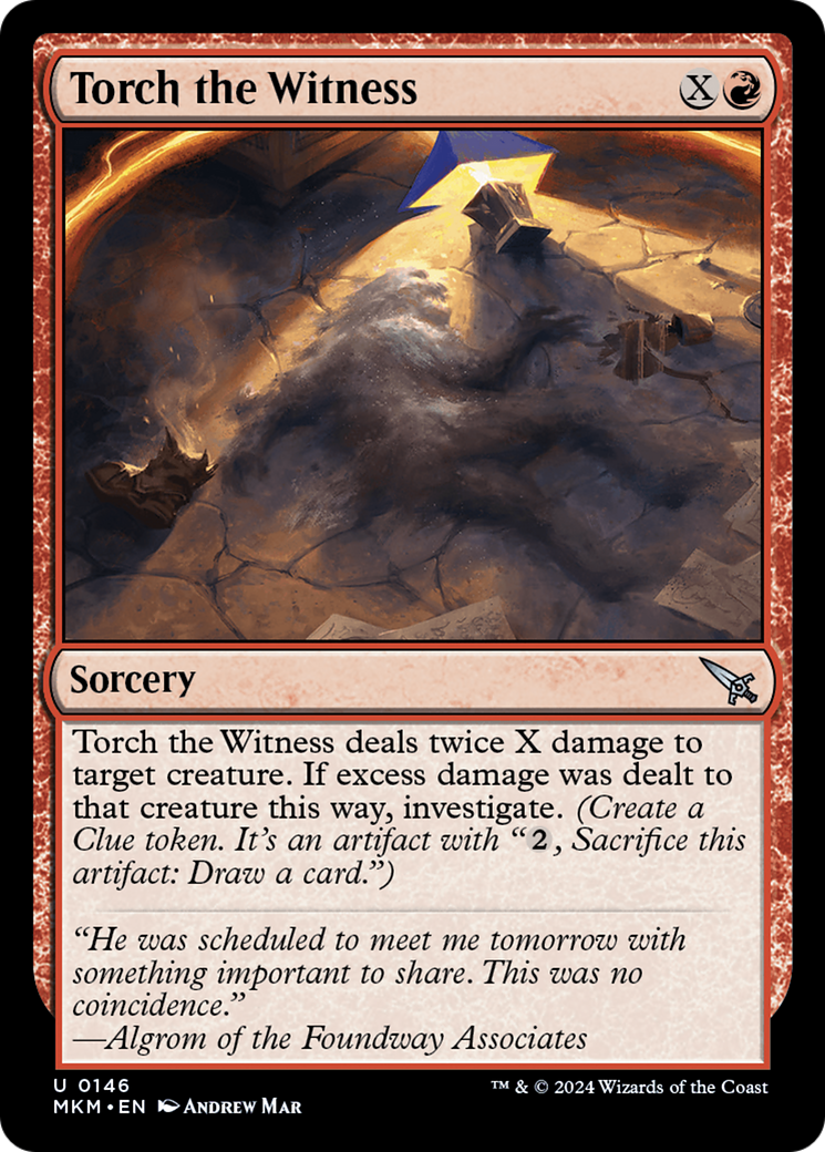 Torch the Witness (a) (146) [Murders at Karlov Manor] foil - Deck Out Gaming