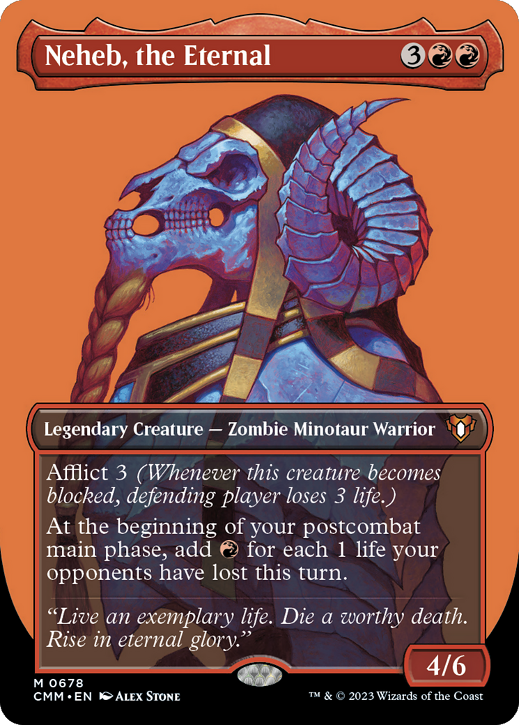 Neheb, the Eternal (Borderless) (678) [Commander Masters] foil - Deck Out Gaming