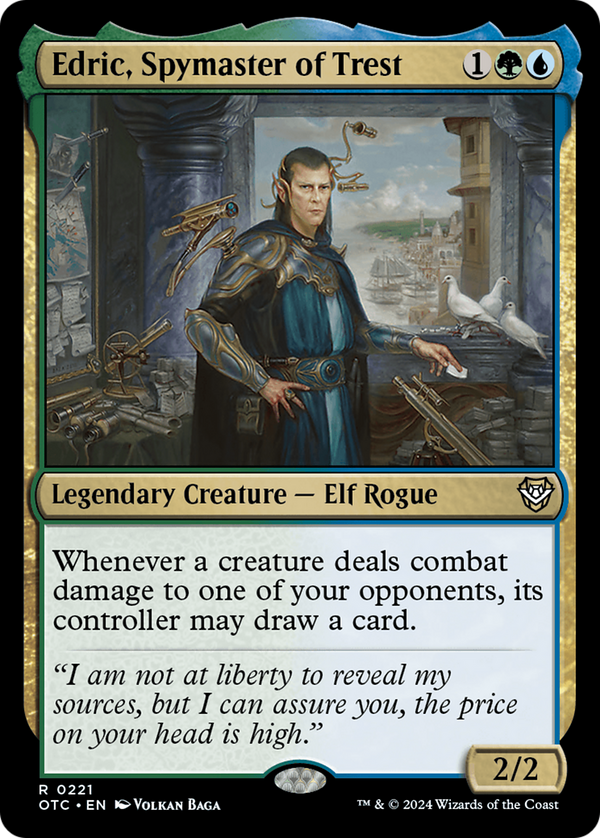 Edric, Spymaster of Trest (221) [Outlaws of Thunder Junction Commander] - Deck Out Gaming