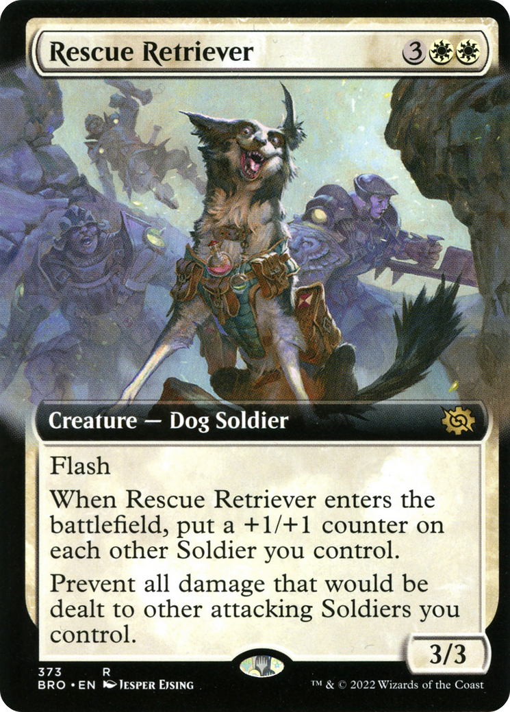 Rescue Retriever (Extended Art) (373) [The Brothers' War] - Deck Out Gaming