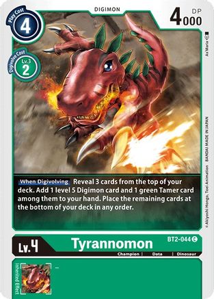 Tyrannomon - BT2-044 (BT2-044) [Release Special Booster] - Deck Out Gaming