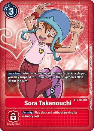 Sora Takenouchi (Box Topper) (BT2-084) [Release Special Booster] - Deck Out Gaming