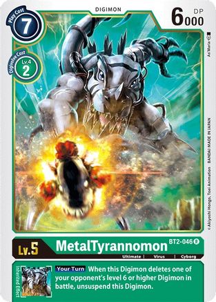 MetalTyrannomon - BT2-046 (BT2-046) [Release Special Booster] - Deck Out Gaming