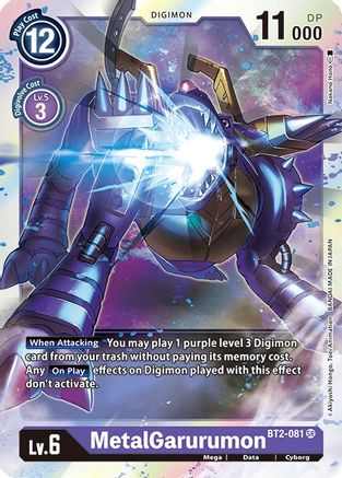 MetalGarurumon - BT2-081 (BT2-081) [Release Special Booster] Foil - Deck Out Gaming