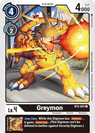 Greymon - BT2-057 (BT2-057) [Release Special Booster] - Deck Out Gaming