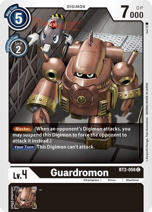 Guardromon (BT2-058) [Release Special Booster] - Deck Out Gaming