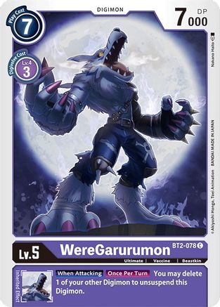 WereGarurumon - BT2-078 (BT2-078) [Release Special Booster] - Deck Out Gaming