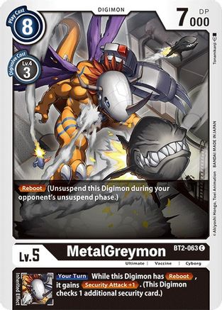 MetalGreymon - BT2-063 (BT2-063) [Release Special Booster] - Deck Out Gaming