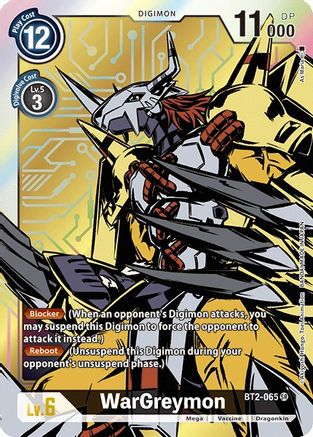 WarGreymon - BT2-065 (Alternate Art) (BT2-065) [Release Special Booster] Foil - Deck Out Gaming