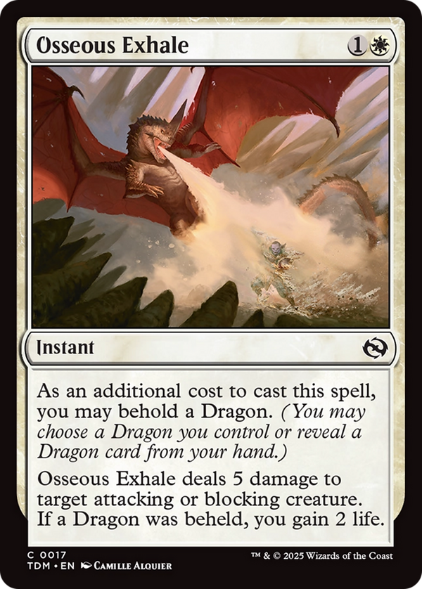 Osseous Exhale (17) [Tarkir: Dragonstorm] foil - Deck Out Gaming